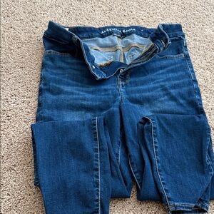 American Eagle Outfitters Women’s Deep Blue Skinny Jeans